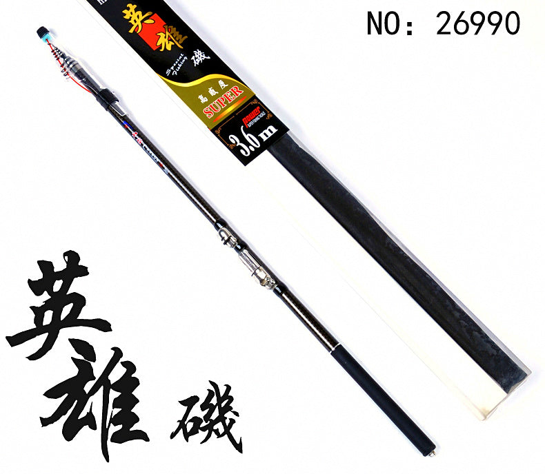 Telescopic Carbon Rock Fishing Rod, 2.7–5.4 m (9–17.7 ft) – product photo