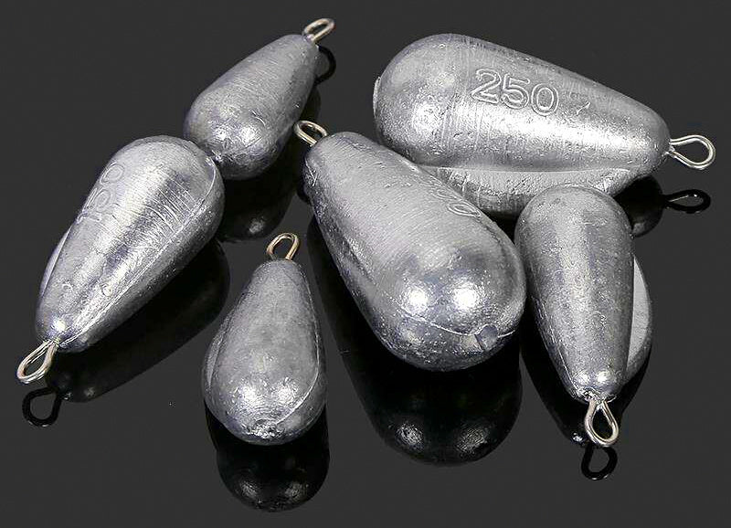 Winged Teardrop Sinker, 2.8–21.2 oz (80–600 g), Sea Fishing – product photo