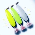 9 in Metal Jig with Feather Treble Hook, 145 g (5.1 oz)