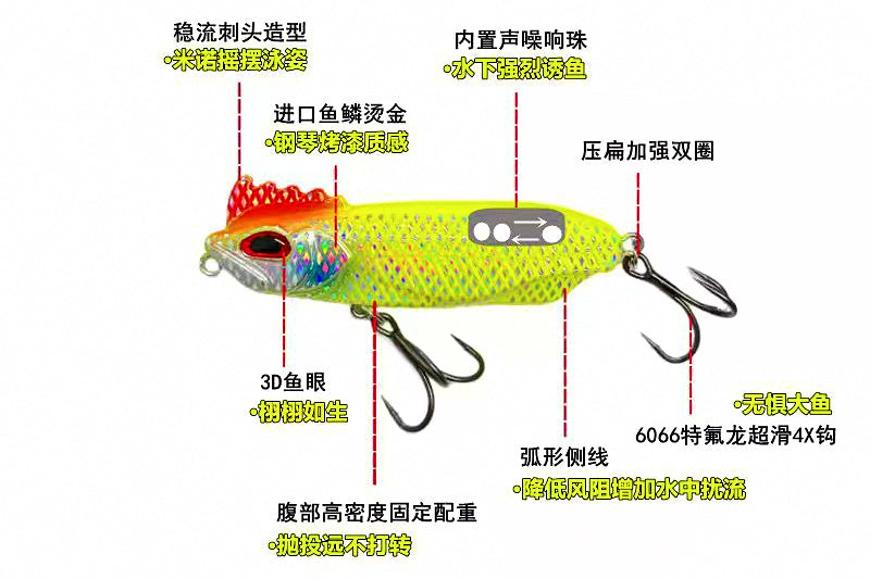 Sinking Rattle Vibration Lure, 5.2–29.5 g (0.18–1.04 oz) – product photo