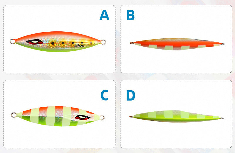 Glow Metal Jig, Unrigged, 40–1000 g (1.4–35.3 oz) – product photo