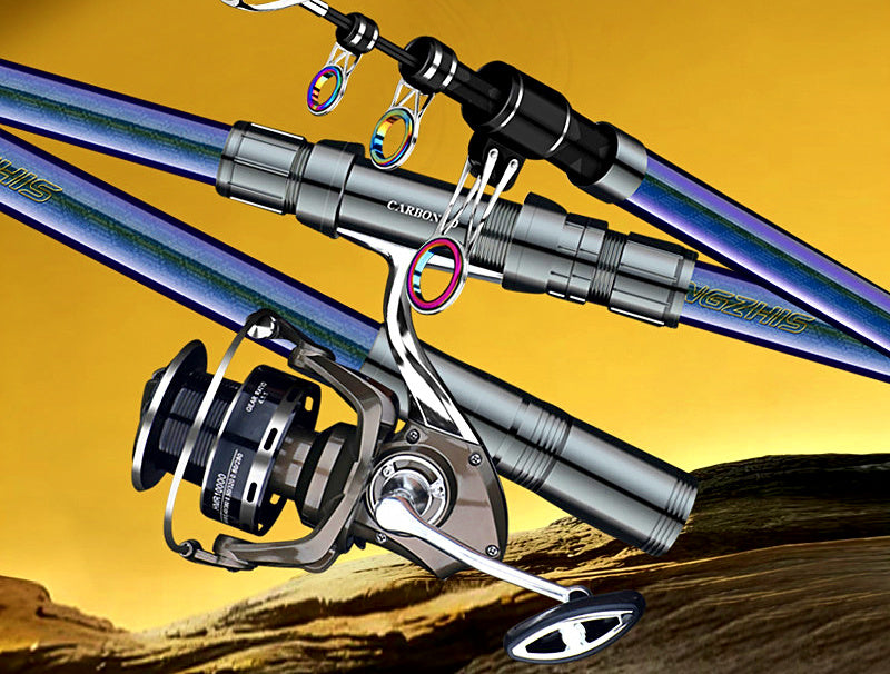 Long Cast Carbon Sea Rod, 4-Piece, 3.6–5.4 m (11.8–17.7 ft) – product photo