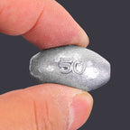 Lead Olive Sinkers, Center-Hole, 0.04–5.3 oz (1–150 g) – product photo