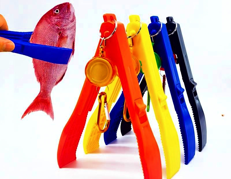 Plastic Fish Gripper, Non-Slip Fish Grip with Optional Coil Lanyard – product photo