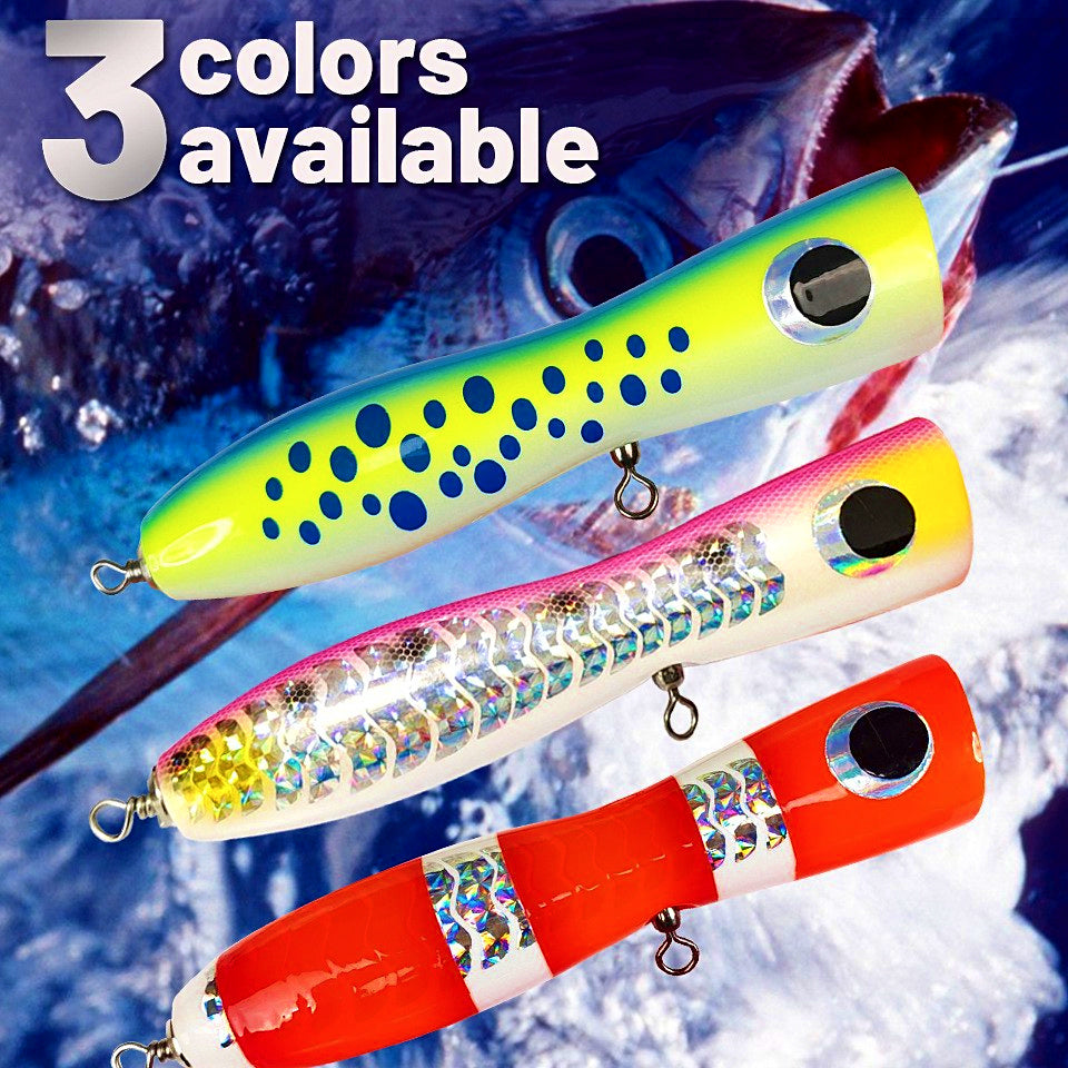 Wood Popper Lure for GT & Tuna, 100–120 g (3.5–4.2 oz) – product photo