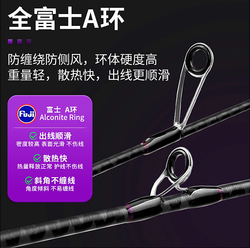 Carbon Travel Lure Rod, 1.55–1.8 m (5.1–5.9 ft) Adjustable – product photo
