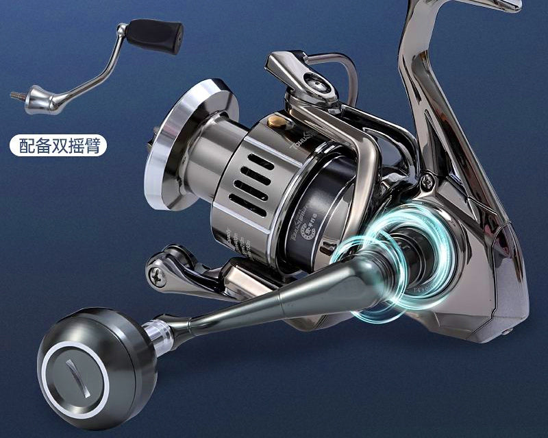 Spinning Reel, Metal Spool, 17 Bearings, Sizes 1500–6000 – product photo