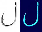 Barbed Eyed Hooks, Sizes 10–14, Saltwater Boat Fishing – product photo