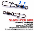 Black Duo-Lock Snap Swivels, 50-Pack, Sizes 14 to 4/0 – product photo