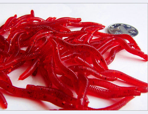 Soft Plastic Worm Lures, 3.7 cm (1.5 in), 50 Pack – product photo