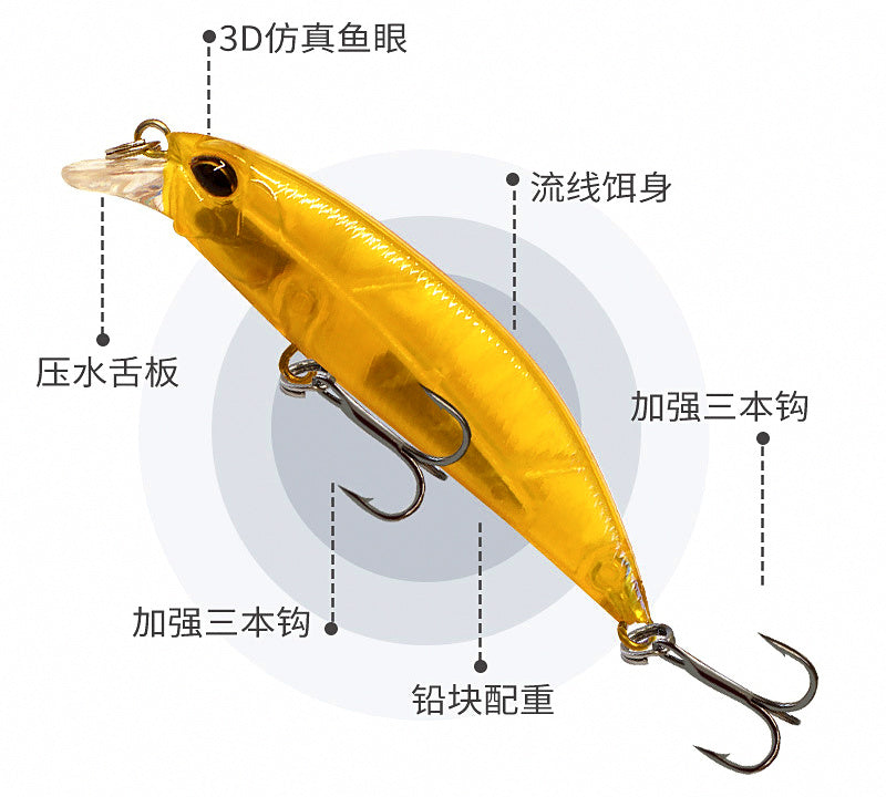 Laser Minnow Hard Bait, 7 cm (2.8 in) 8 g (0.28 oz) – product photo