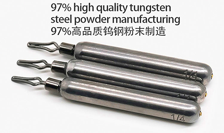 Tungsten Drop Shot Weights, Teardrop & Stick, 5-Pack – product photo