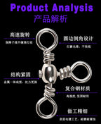 Bottle-Shaped Three-Way Swivel, Size 10 to 5/0 Multi-Pack – product photo