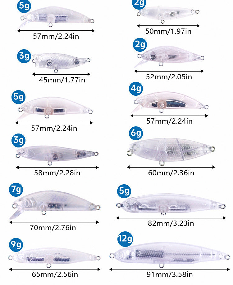 DIY Lure Kit, Minnow, Popper & Pencil Baits – product photo