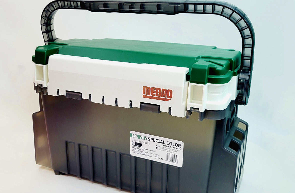 Plastic Tackle Box Seat with Rod Holder Options – product photo