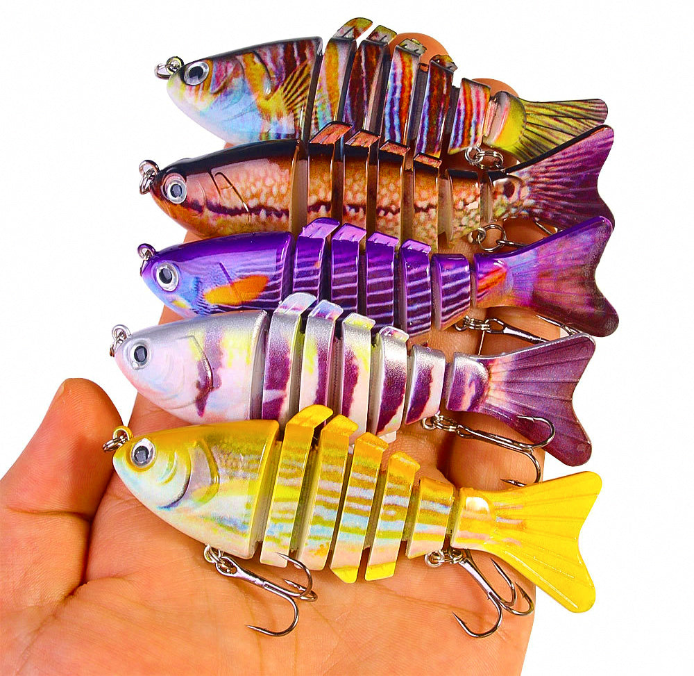 7-Section Jointed Swimbait Lure, 9.7 cm, 14.5 g (0.5 oz) – product photo