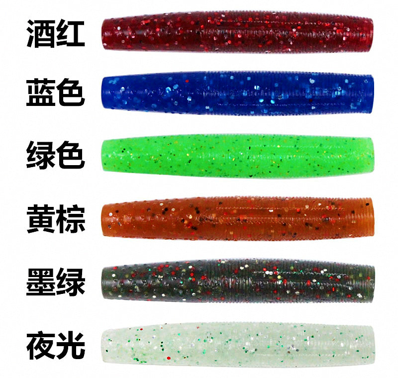 Floating Stick Worm Soft Bait, Finesse Bass Lure – product photo