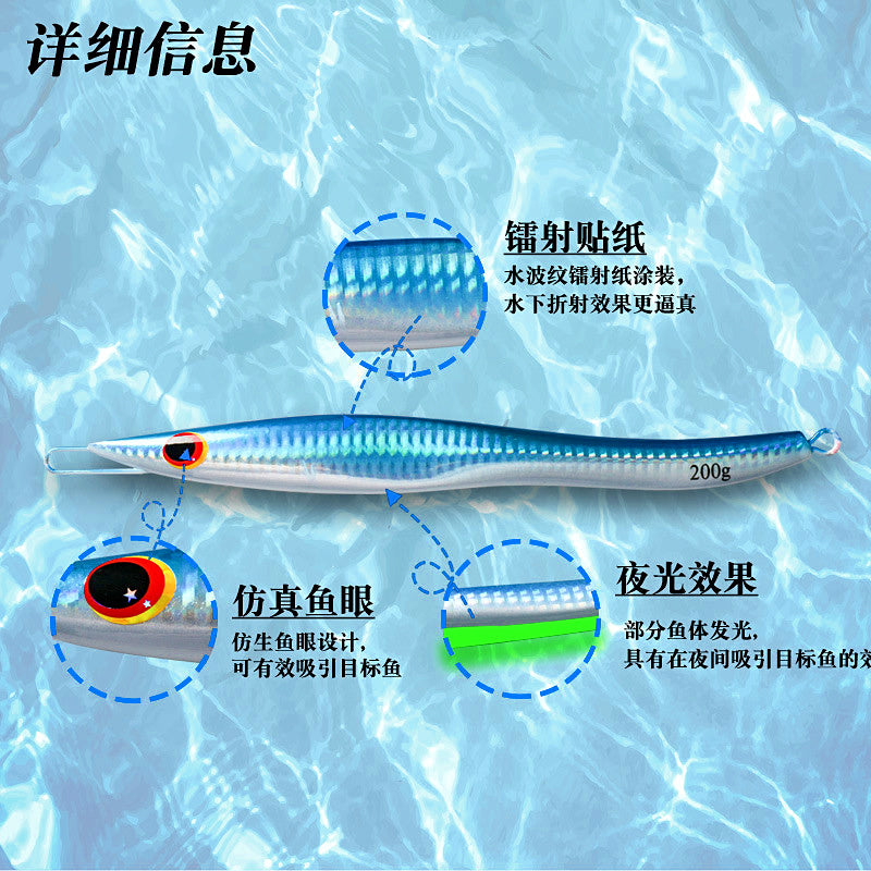 Slow Pitch Jig, 150–300 g (5.3–10.6 oz), Glow & Colors – product photo