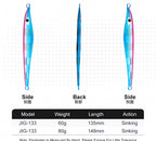 Fast Sinking Metal Jig, UV Glow, 60–80 g (2.1–2.8 oz) – product photo