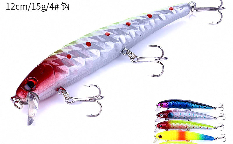 Floating Pencil Lure, 12 cm 15 g (0.5 oz), Size 4 Hooks – product photo