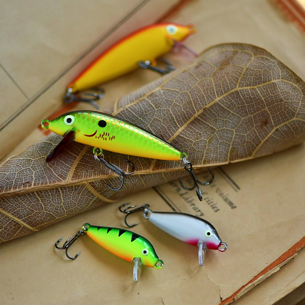 Micro Minnow Hard Bait, Concave Lip, 2.6/5 g (0.09/0.18 oz)