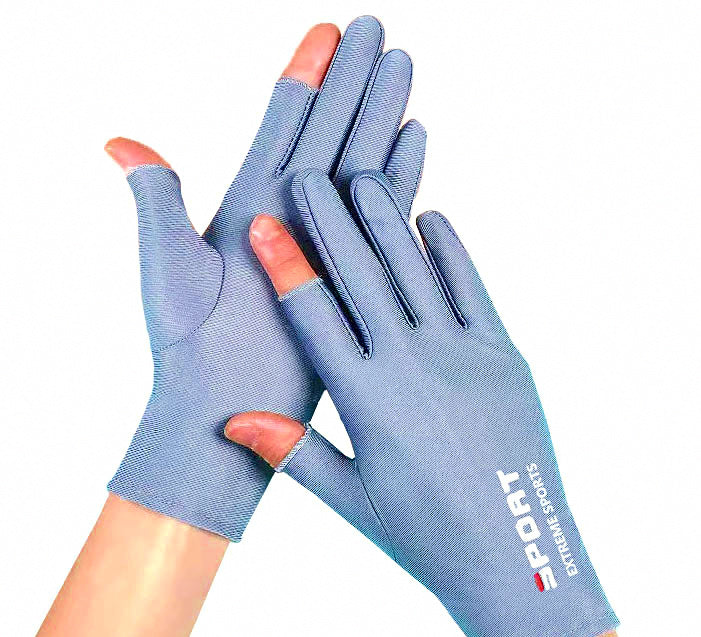 UV Sun Protection Fishing Gloves, Touchscreen, Fingerless – product photo