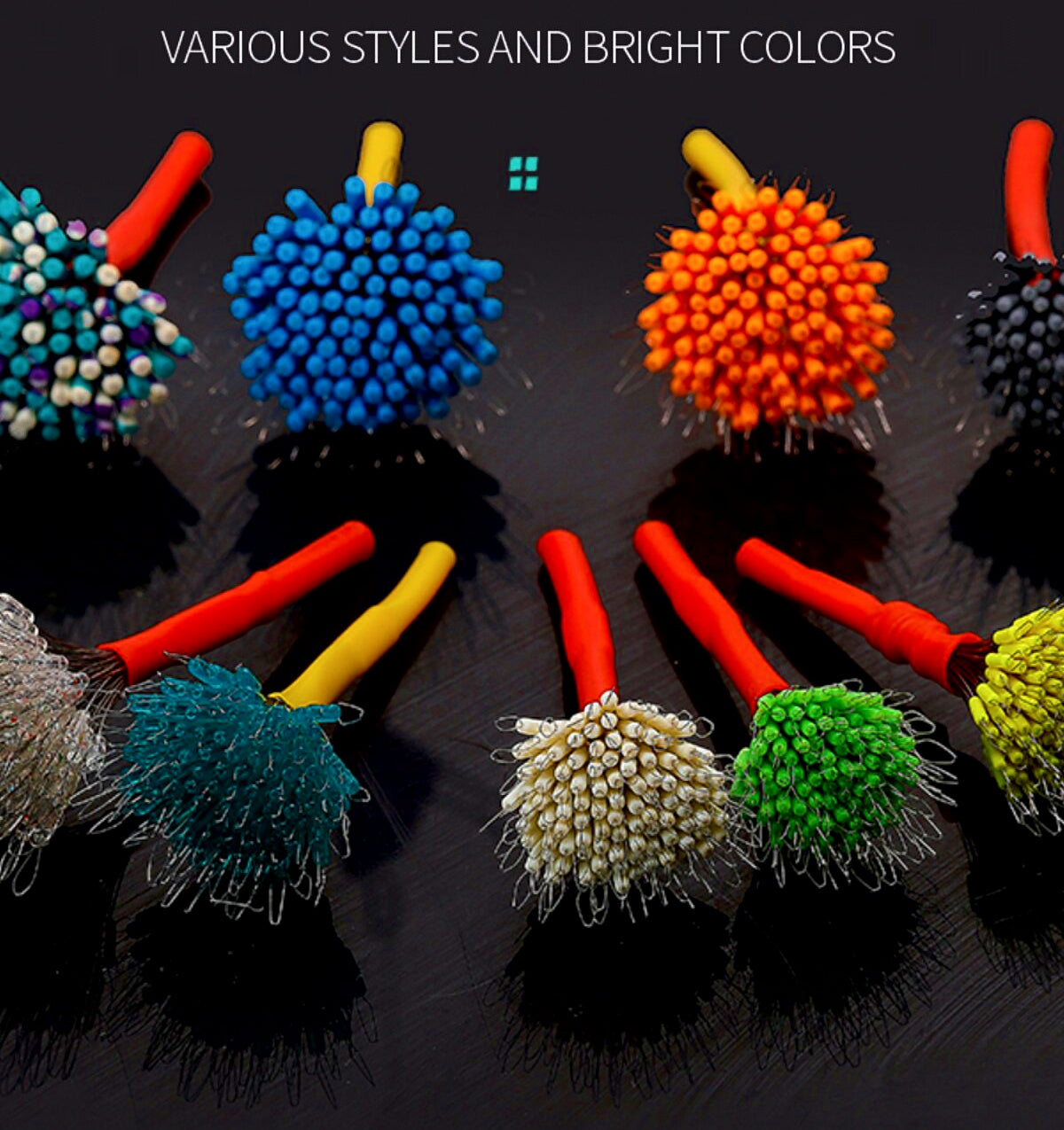 Silicone Space Beads Float Stops, 100 pcs, 3S–L – product photo