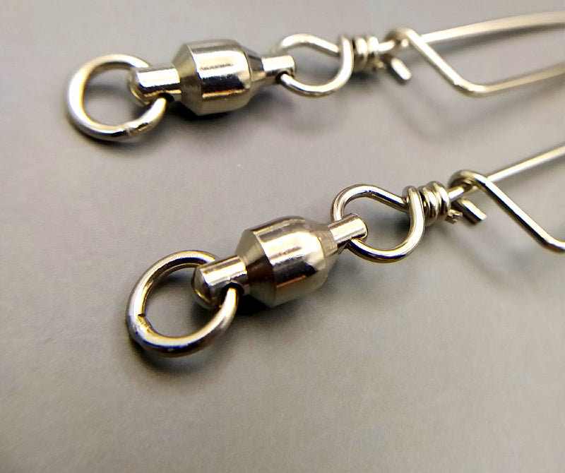 Ball Bearing Swivel with Snap, Steel, Sizes 0–10 – product photo