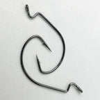 Wide-Belly Crank Single Hook, High-Carbon Steel, Barbed, 8–5/0 – product photo