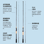 2-Piece Carbon Lure Rod, 1.98–2.28 m (6.5–7.5 ft), Fast Action – product photo