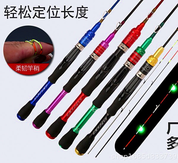 Telescopic Boat Rod, Soft Action, 3-Piece, Glow Tip Option – product photo