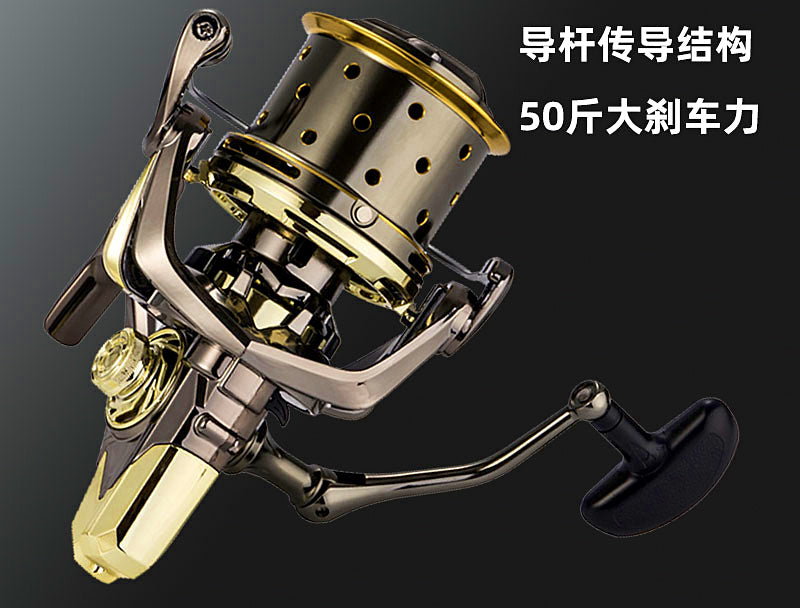 Long Cast Metal Spinning Reel, 8000-12000, Front Drag – product photo