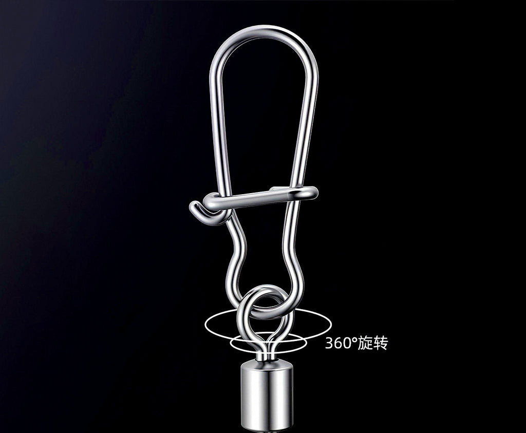 Stainless Steel Snap Swivel, Figure-8 Fast Snap, Sizes 14–3/0 – product photo