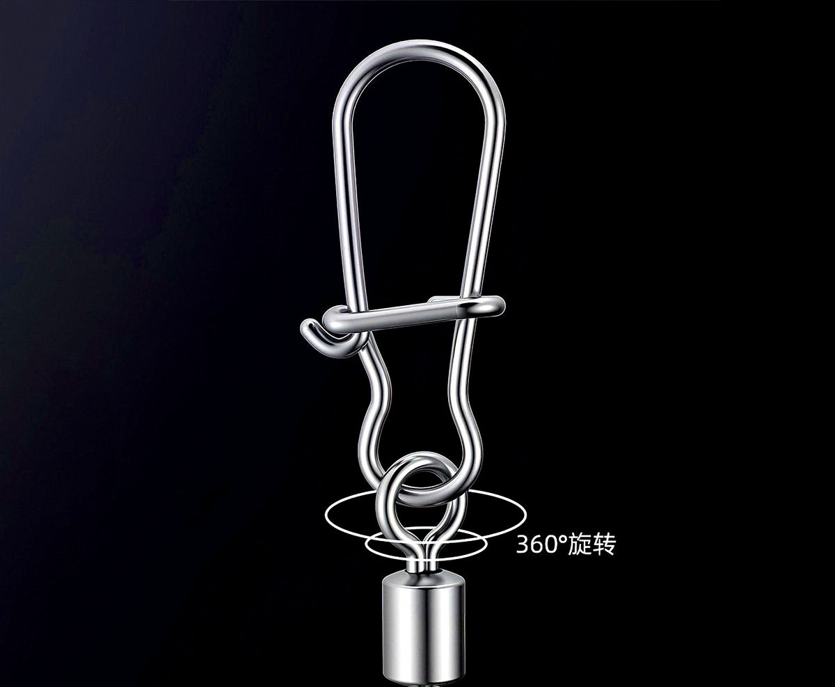 Stainless Steel Snap Swivel, Figure-8 Fast Snap, Sizes 14–3/0 – product photo