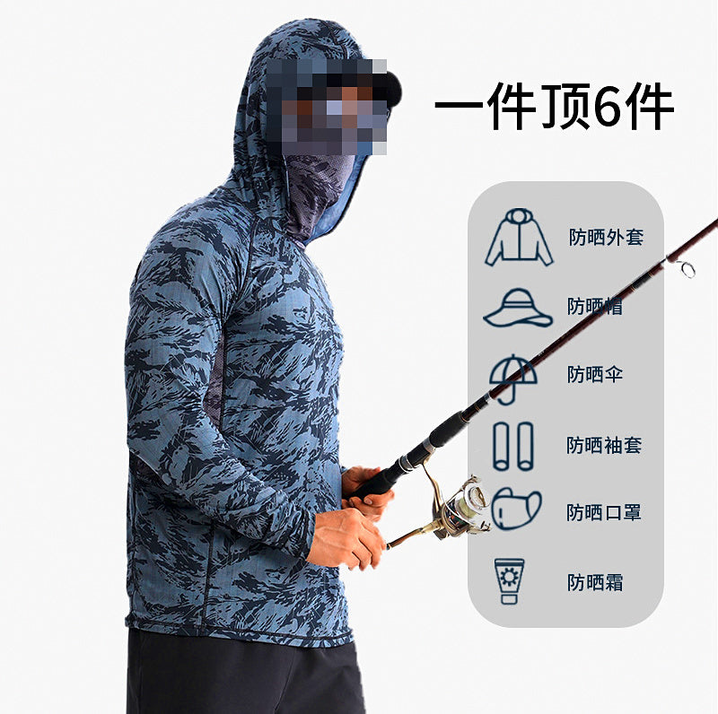 UPF 50+ Quick-Dry Sun Protection Fishing Shirt, Unisex