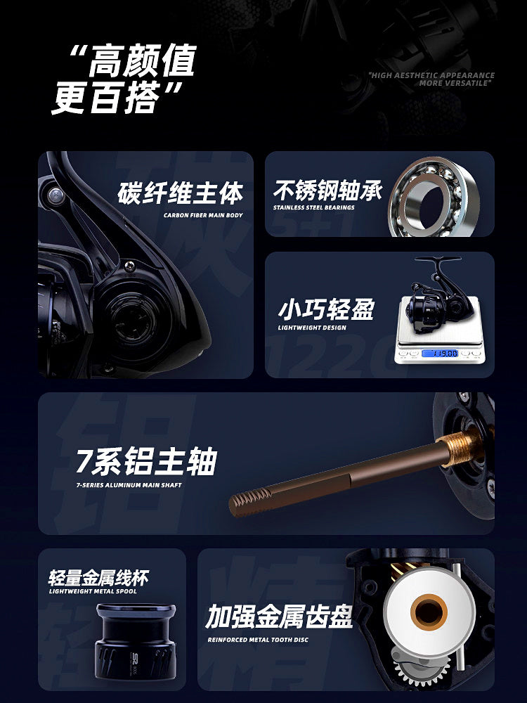 Front Drag Spinning Reel, 800–2500, Left/Right Handle – product photo