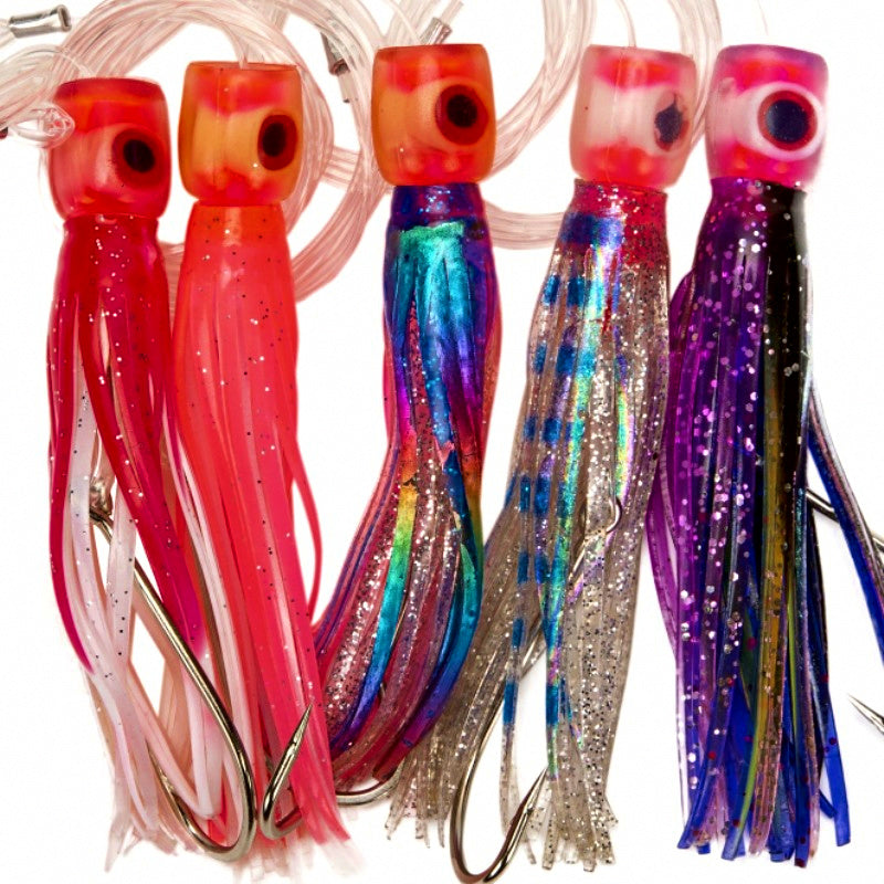 6 in Trolling Squid Skirt Lure for Tuna & Marlin, Random Color