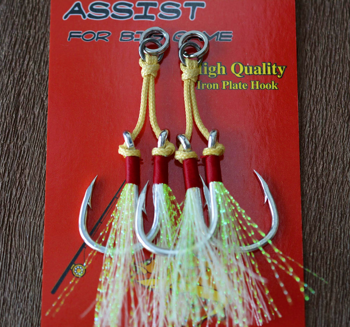 Double Assist Hooks for Jigs, Sizes 1/0–5/0 – product photo