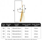 Glow Feathered Single Jig Hooks, 3-Pack, Sizes 3/0–9/0 – product photo
