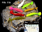 T-Tail Soft Grub Baits, 10 Pack, 4.5 cm (1.8 in) or 6 cm (2.4 in) – product photo