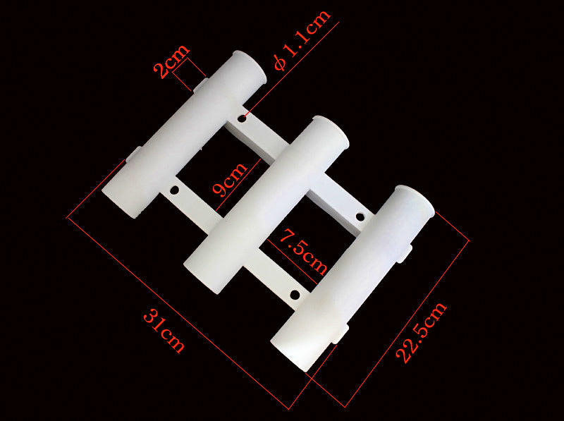 ABS Plastic Boat Fishing Rod Holder, Approx. 265 g (9.3 oz) – product photo