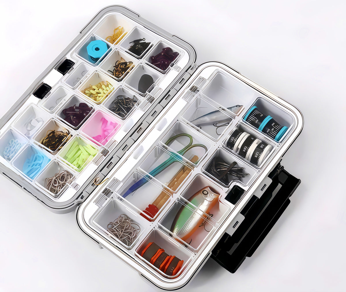 Fishing Tackle Storage Box, Waterproof Lure & Tackle Case – product photo