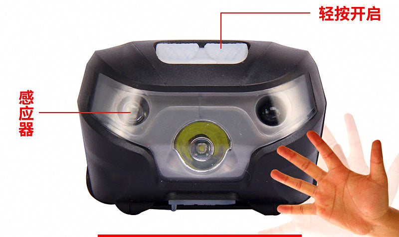 USB Rechargeable Sensor Headlamp for Night Fishing – product photo