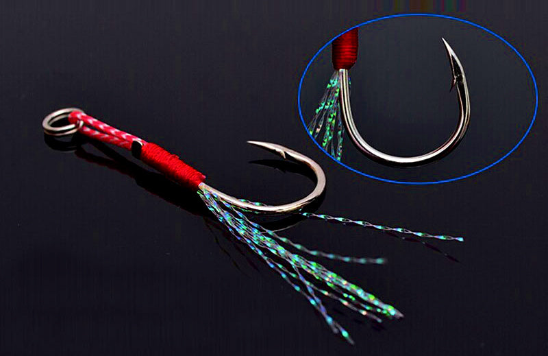 Hand-Tied Jig Assist Hooks, Single or Double, Size #8–#26 – product photo