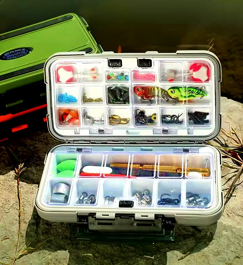 Double-Sided Lure & Hook Tackle Box, 12–30 Compartments – product photo