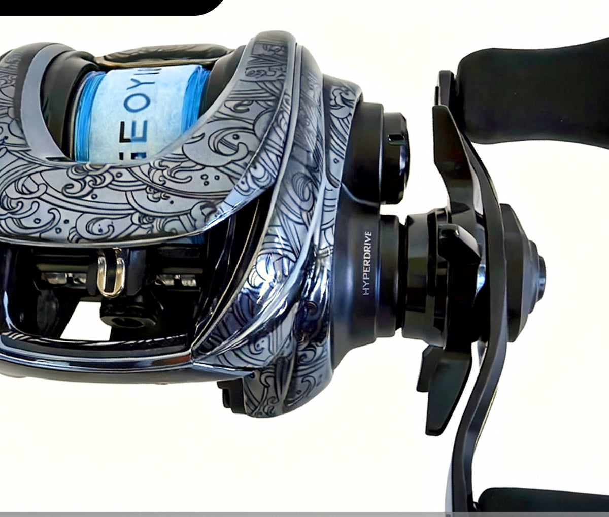 Baitcasting Reel Skin Film, Clear Bling or Summer Ripple – product photo