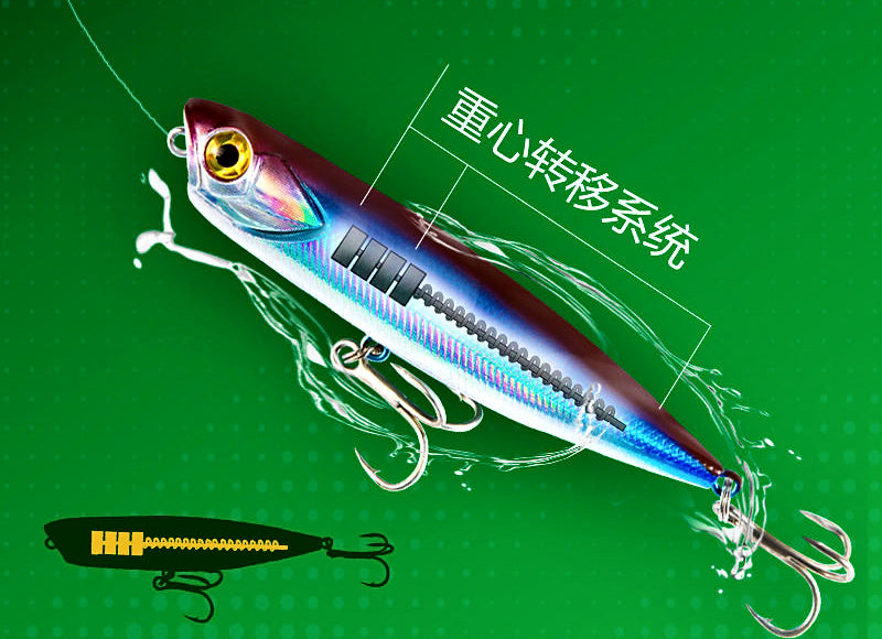 Floating Topwater Walking Pencil Lure, 6–14 g (0.2–0.5 oz) – product photo