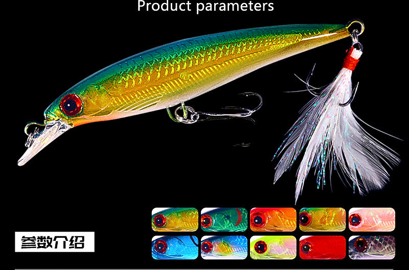 Laser Minnow Hard Bait, 9 cm (3.5 in), 7 g (0.25 oz) – product photo