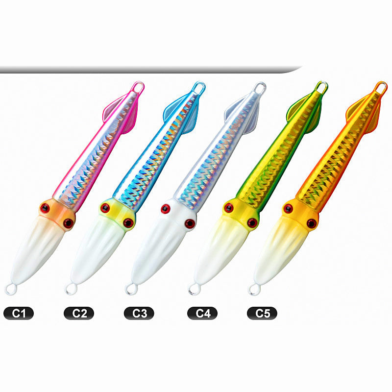 Fast Sinking Glow Metal Jig, 100 g (3.5 oz) & 150 g (5.3 oz)