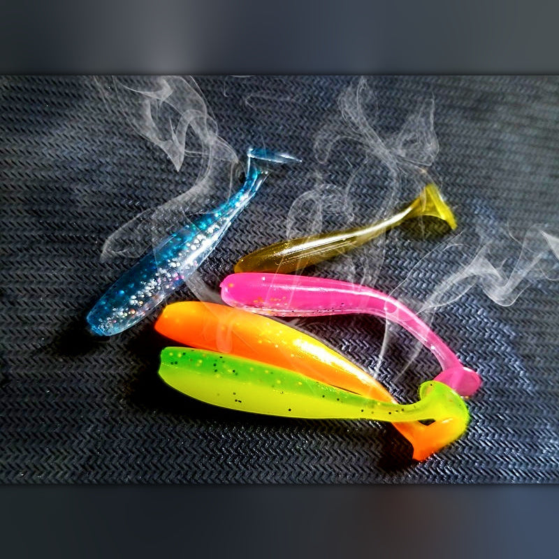 Paddle Tail Soft Swimbaits Box Set, 5.5-7 cm (2.2-2.8 in)
